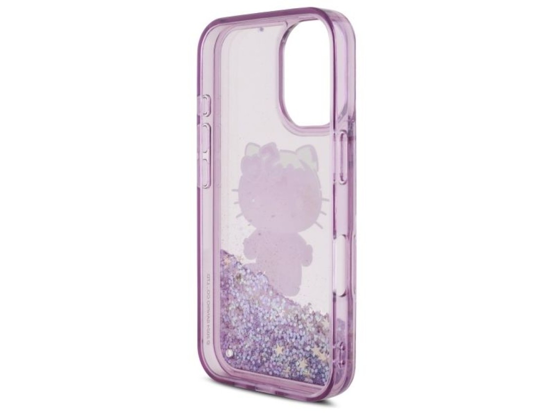 Hello Kitty Liquid Glitter 50TH Anniversary Party iPhone 16 Case - Purple