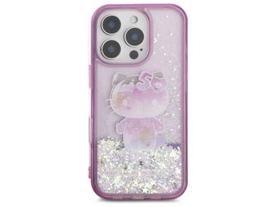 Funda para iPhone 16 Pro Max Hello Kitty Liquid Glitter para la fiesta del 50 aniversario - Morada Funda para iPhone 16 Pro Max Hello Kitty Liquid Glitter para la fiesta del 50 aniversario - Morada