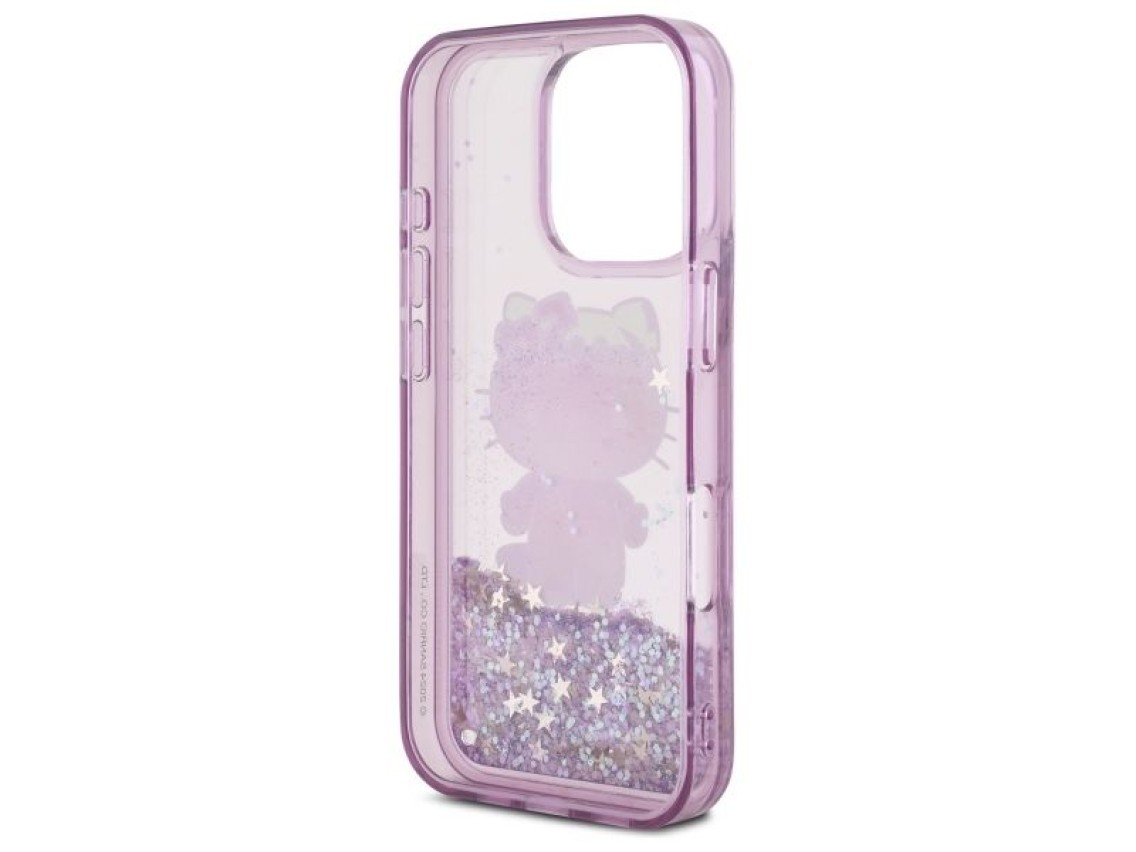 Hello Kitty Liquid Glitter 50TH Anniversary Party iPhone 16 Pro Case - Purple