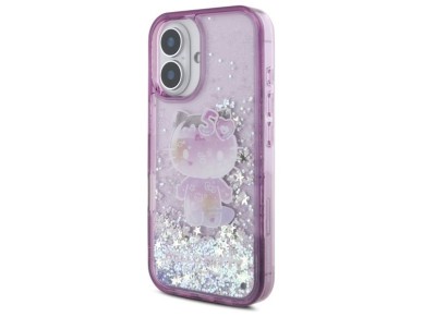 Hello Kitty Liquid Glitter 50TH Anniversary Party iPhone 16 Case - Purple