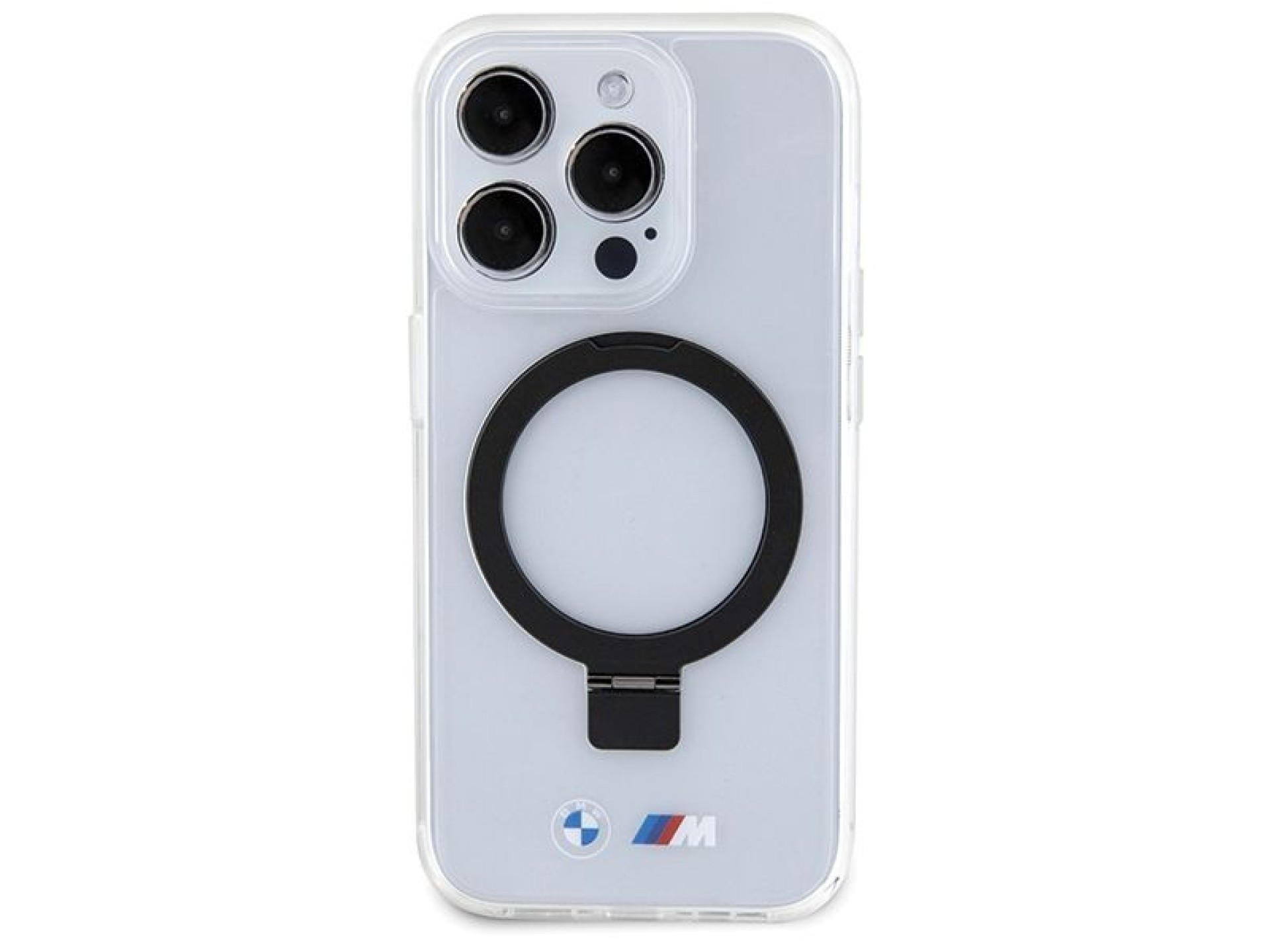 Capa MagSafe BMW Ring Stand M Collection para iPhone 15 Pro - Transparente