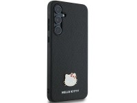 Funda metálica con logo de Hello Kitty para Samsung Galaxy A55 - negra Funda metálica con logo de Hello Kitty para Samsung Galaxy A55 - negra
