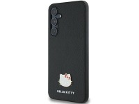 Funda metálica con logo de Hello Kitty para Samsung Galaxy A55 - negra Funda metálica con logo de Hello Kitty para Samsung Galaxy A55 - negra