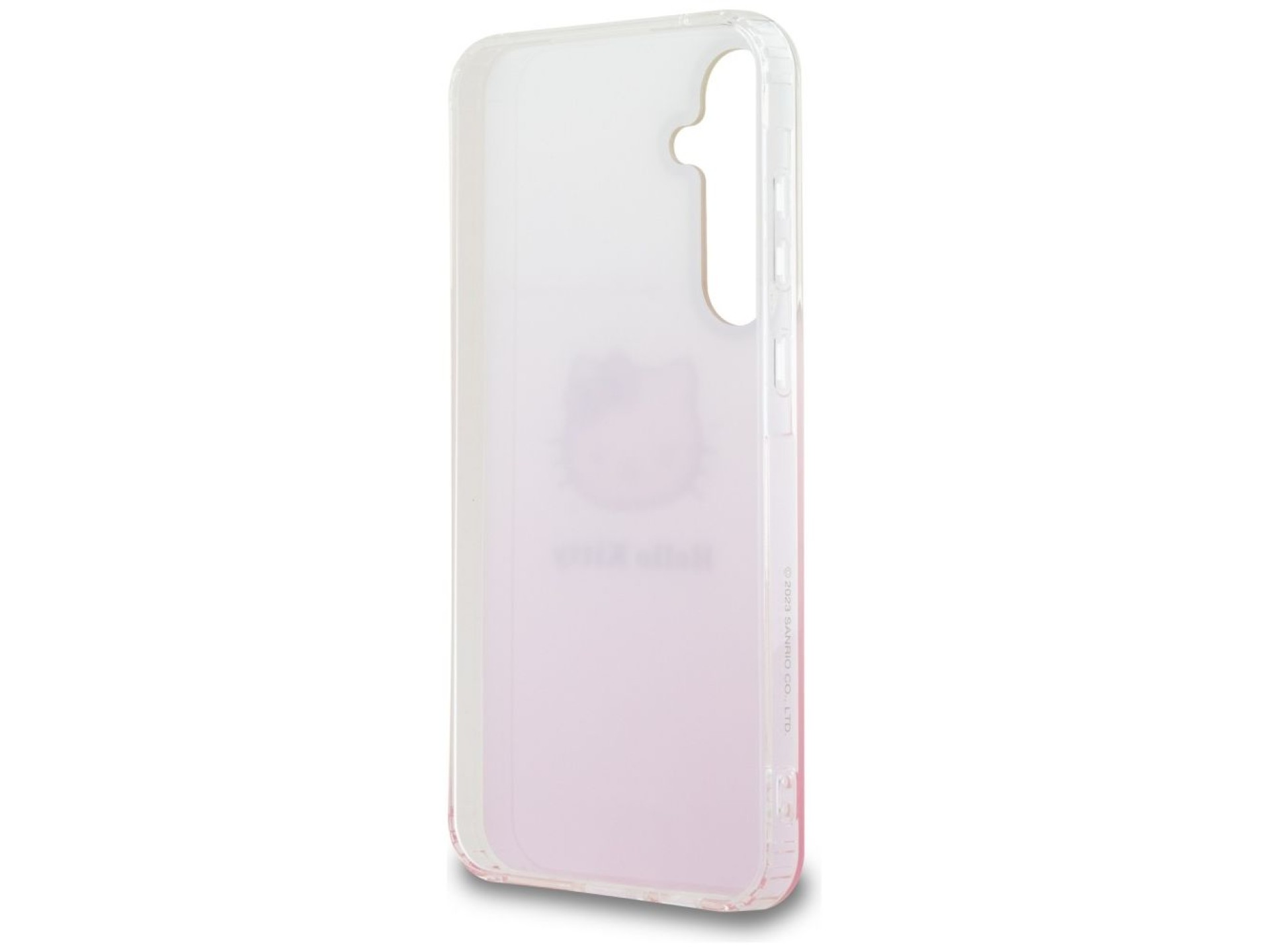 Funda Hello Kitty IML Gradient Electrop con cabeza de gatito para Samsung Galaxy A55 - rosa