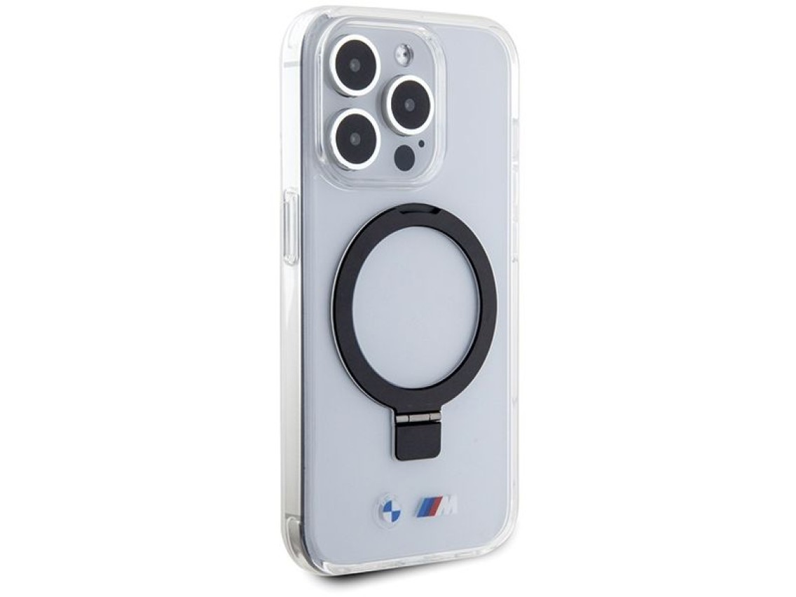 Capa MagSafe BMW Ring Stand M Collection para iPhone 15 Pro - Transparente