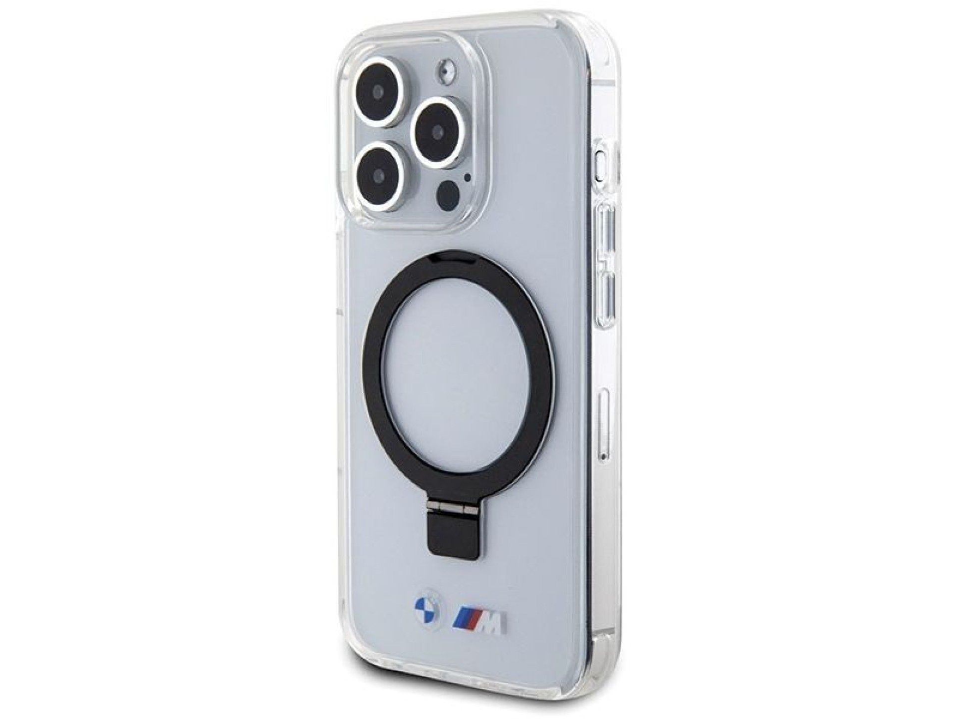 Capa MagSafe BMW Ring Stand M Collection para iPhone 15 Pro Max - transparente