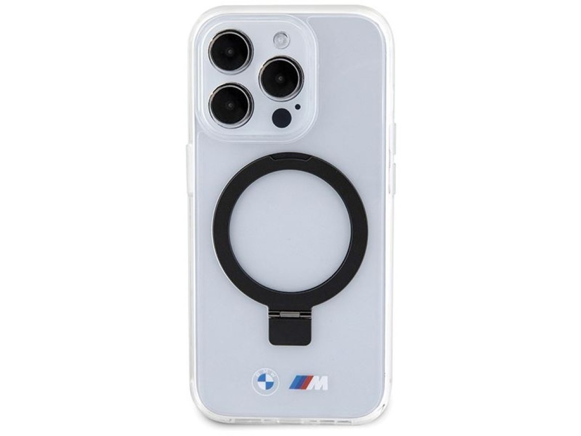 Capa MagSafe BMW Ring Stand M Collection para iPhone 15 Pro Max - transparente
