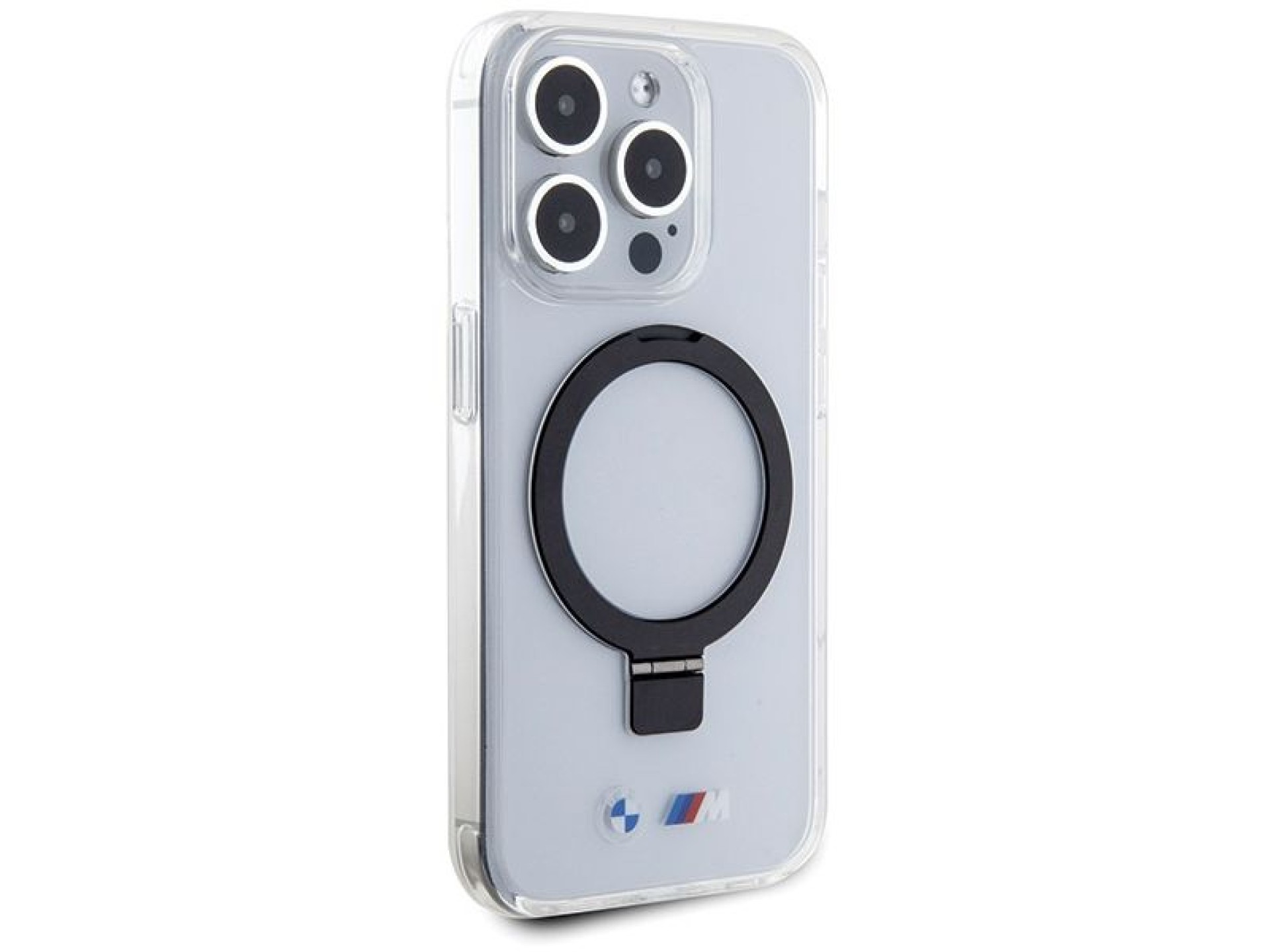 Capa MagSafe BMW Ring Stand M Collection para iPhone 15 Pro Max - transparente