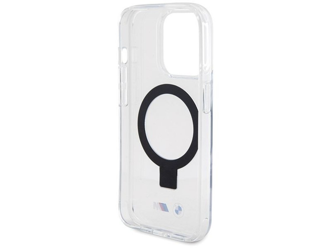 Capa MagSafe BMW Ring Stand M Collection para iPhone 15 Pro Max - transparente