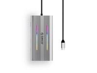 Estação de acoplamento Orico XCR 12 em 1 RGB USB-C com 3 portas USB-A, USB-C PD, 100W, HDMI, 4K, VGA Estação de acoplamento Orico XCR 12 em 1 RGB USB-C com 3 portas USB-A, USB-C PD, 100W, HDMI, 4K, VGA