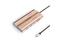 Estaci�n de acoplamiento Orico XDR 12 en 1 RGB USB-C USB-A USB-C 2x HDMI 4K 60 Hz DisplayPort 4K 60 
