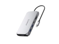 Estaci�n de acoplamiento Orico XCR 12 en 1 USB-C: 2 puertos USB-A 3.1, 1 puerto USB-A 2.0, 1 puerto 