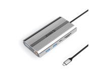 Estaci�n de acoplamiento Orico XDR 12 en 1 USB-C USB-A USB-C 2x HDMI 4K 60Hz DisplayPort 4K 60Hz RJ4