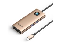 Estaci�n de acoplamiento Orico PW11 8 en 1 USB-C: 2 puertos USB-A 3.0, 1 puerto USB-C PD de 100 W, 1