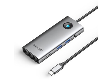 Orico PW11 8in1 USB-C Docking Station 2x USB-A 3.0 1x USB-C PD 100W 1x HDMI 4K 60Hz 1x microSD/SD 1x