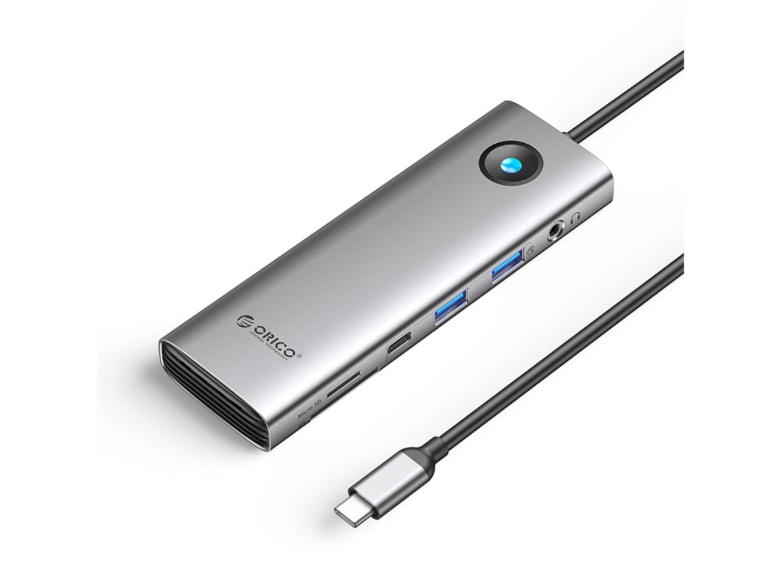 Orico PW11 9in1 USB-C Docking Station 2x USB-A 3.0 1x USB-C 3.0 1x USB-C PD 100 1x HDMI 4K 60Hz 1x m