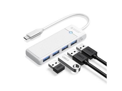 Orico PAPW4A-C3 USB Hub 4-port 4x USB-A 3.0 0.15 m - white