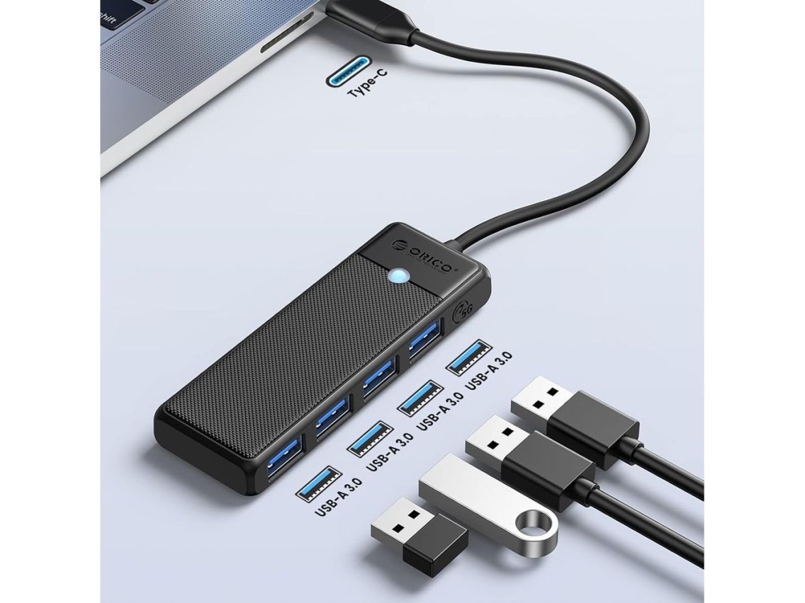 Orico PAPW4A-C3 USB Hub 4-port 4x USB-A 3.0 0.15 m - black
