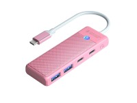 Hub USB Orico PAPW2AC-C3-C3 de 4 puertos: 2 puertos USB-A 3.0 y 1 puerto USB-C 3.0 con carga USB-C P