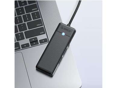 Orico PAPW3AT-U3 USB Hub 4-port 3x USB-A 3.0 with microSD/SD card reader 1.8 m - black Orico PAPW3AT-U3 USB Hub 4-port 3x USB-A 3.0 with microSD/SD card reader 1.8 m - black