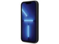 Capa de silicone com logotipo met�lico da BMW para iPhone 15 Pro Max - Preta