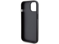 Capa Ferrari Grip Stand com logotipo metálico para iPhone 15 - preta Capa Ferrari Grip Stand com logotipo metálico para iPhone 15 - preta