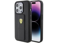 Ferrari Grip Stand Metal Logo case for iPhone 15 Pro - black Ferrari Grip Stand Metal Logo case for iPhone 15 Pro - black