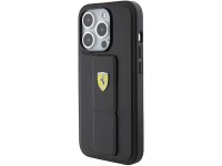 Ferrari Grip Stand Metal Logo case for iPhone 15 Pro - black Ferrari Grip Stand Metal Logo case for iPhone 15 Pro - black