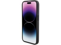 Capa Ferrari Grip Stand com logotipo metálico para iPhone 15 Pro Max - preta Capa Ferrari Grip Stand com logotipo metálico para iPhone 15 Pro Max - preta