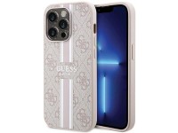 Guess 4G Printed Stripes MagSafe case for iPhone 15 Pro - pink