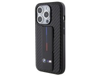 BMW Grip Stand Smooth & Carbon case for iPhone 15 Pro - black BMW Grip Stand Smooth & Carbon case for iPhone 15 Pro - black