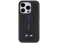 BMW Grip Stand Smooth & Carbon case for iPhone 15 Pro - black BMW Grip Stand Smooth & Carbon case for iPhone 15 Pro - black