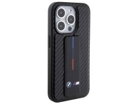 BMW Grip Stand Smooth & Carbon case for iPhone 15 Pro - black BMW Grip Stand Smooth & Carbon case for iPhone 15 Pro - black