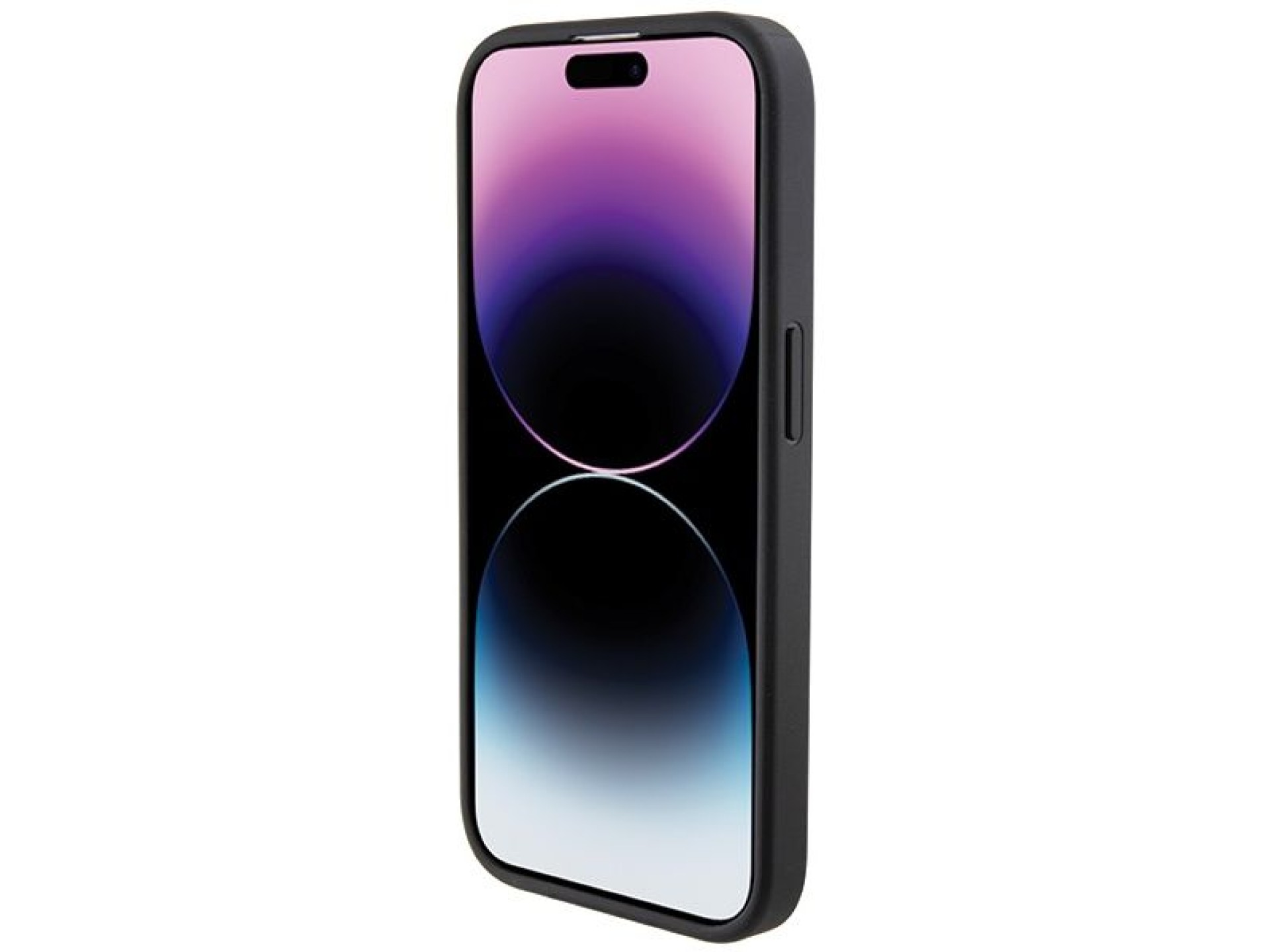 BMW Grip Stand Smooth & Carbon case for iPhone 15 Pro - black