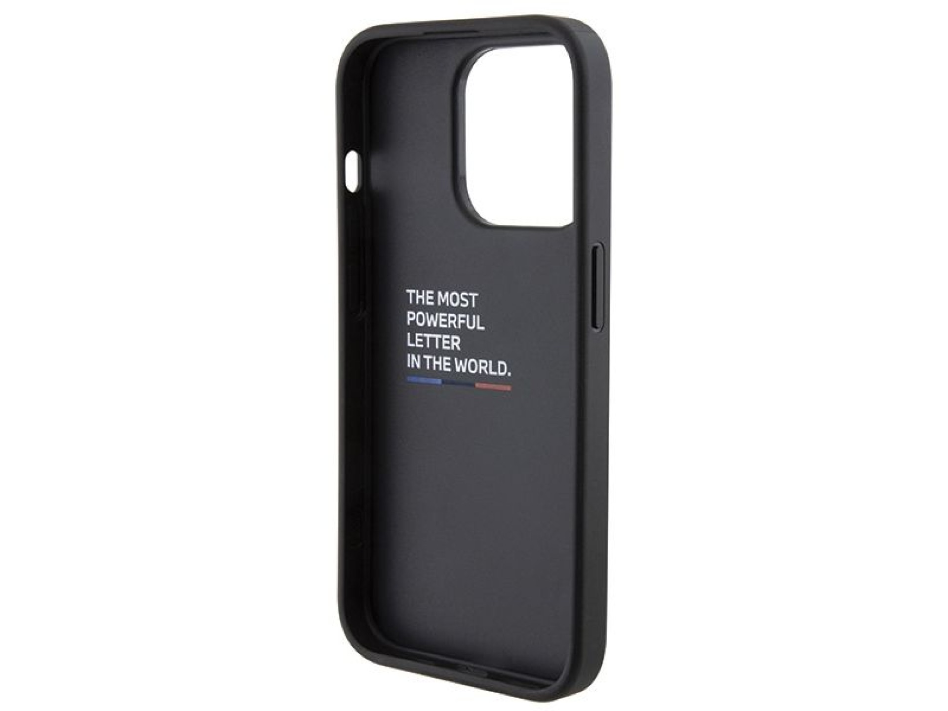 Capa BMW Grip Stand Smooth & Perforated para iPhone 15 Pro - preta