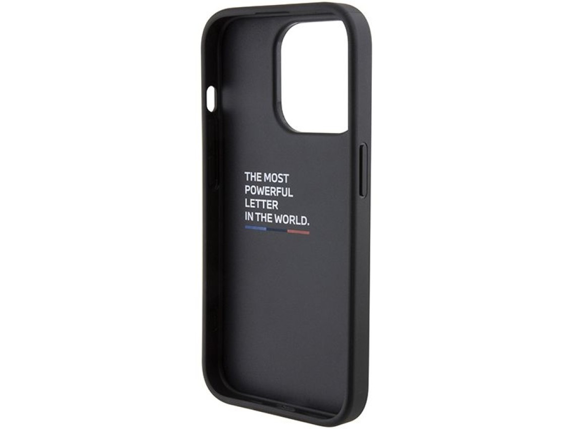 Funda BMW M Grip Stand bicolor para iPhone 15 Pro - azul marino