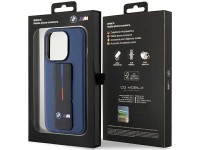 Funda BMW M Grip Stand bicolor para iPhone 15 Pro - azul marino Funda BMW M Grip Stand bicolor para iPhone 15 Pro - azul marino