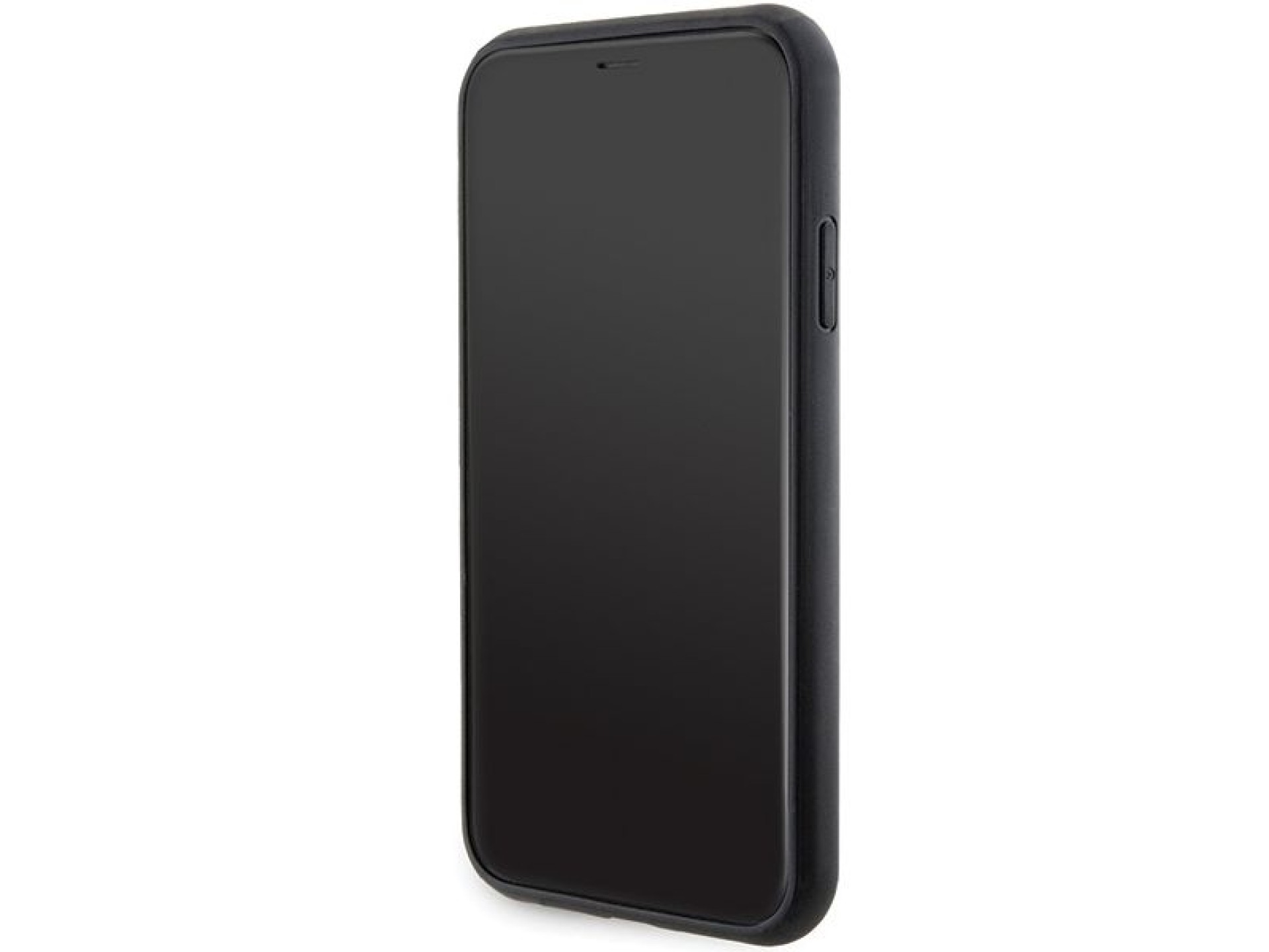 Funda Karl Lagerfeld Gripstand Saffiano Karl&Choupette Pins para iPhone 11 / Xr - negra