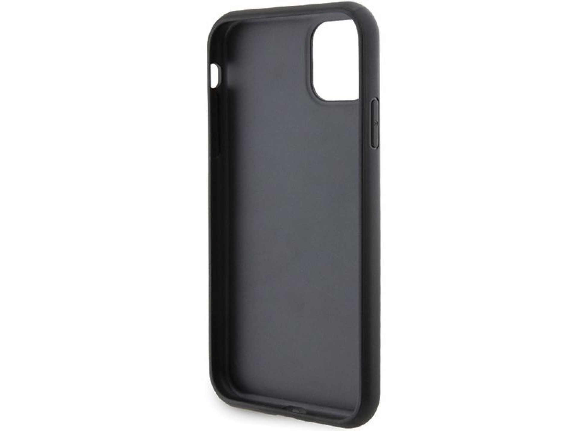 Funda Karl Lagerfeld Gripstand Saffiano Karl&Choupette Pins para iPhone 11 / Xr - negra