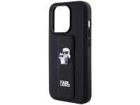 Karl Lagerfeld Gripstand Saffiano Karl&Choupette Pins case for iPhone 13 Pro / 13 - black Karl Lagerfeld Gripstand Saffiano Karl&Choupette Pins case for iPhone 13 Pro / 13 - black