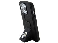 Karl Lagerfeld Gripstand Saffiano Karl&Choupette Pins case for iPhone 14 Pro - black Karl Lagerfeld Gripstand Saffiano Karl&Choupette Pins case for iPhone 14 Pro - black