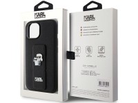 Funda Karl Lagerfeld Gripstand Saffiano Karl&Choupette Pins para iPhone 15 Plus / 14 Plus - negra Funda Karl Lagerfeld Gripstand Saffiano Karl&Choupette Pins para iPhone 15 Plus / 14 Plus - negra