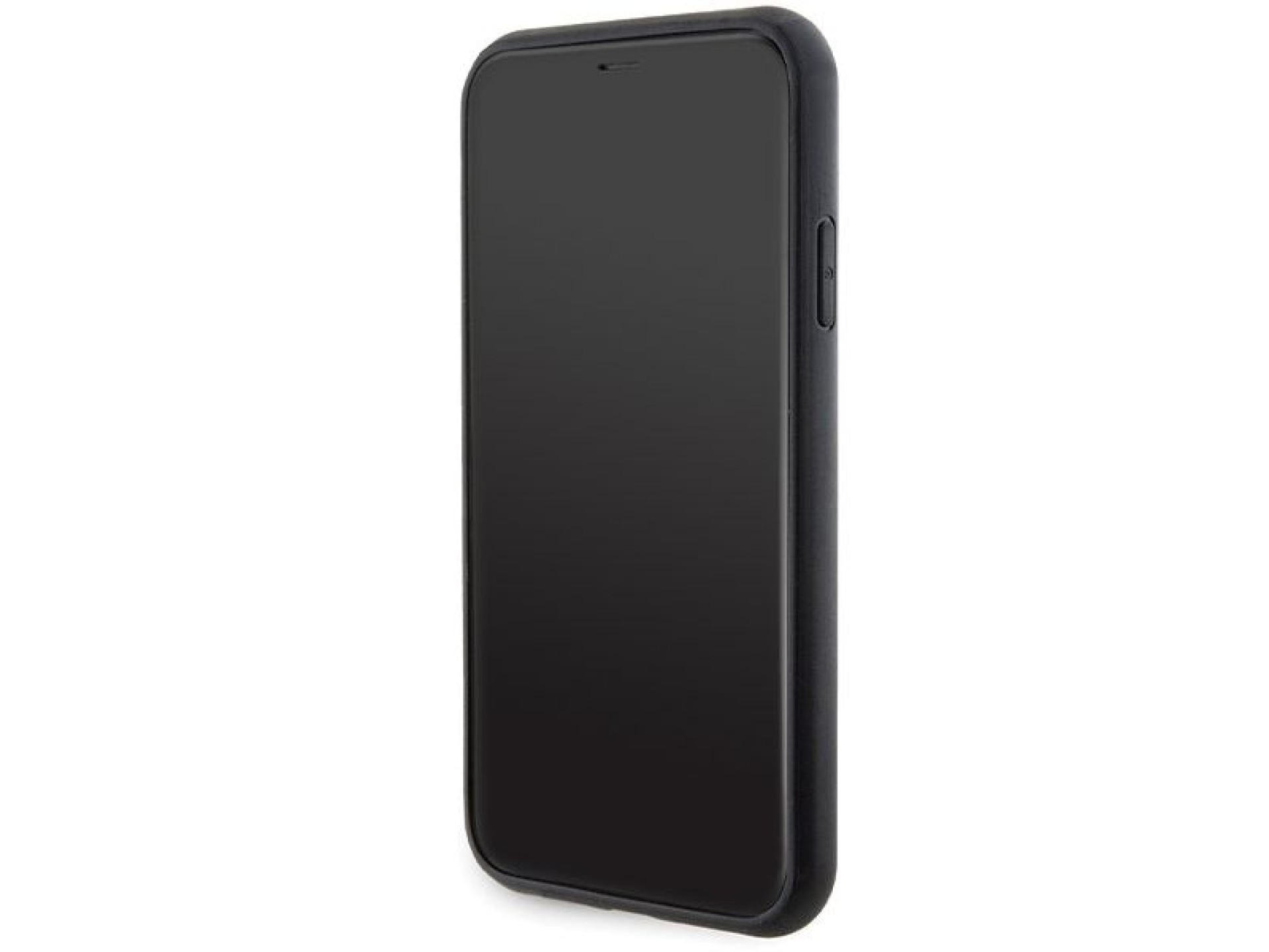 Capa Karl Lagerfeld Gripstand Saffiano Choupette Pins para iPhone 11 / Xr - Preta