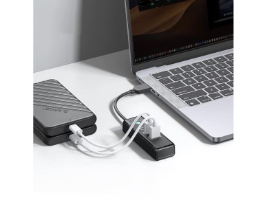 Concentrador USB Orico PWC2U-U3 de 3 puertos: 2 puertos USB-A 3.0, 1 puerto USB-C 3.0, cable de 0,5 Concentrador USB Orico PWC2U-U3 de 3 puertos: 2 puertos USB-A 3.0, 1 puerto USB-C 3.0, cable de 0,5
