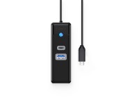 Hub USB Orico PW3UR25-C3 de 3 puertos: 1 puerto USB-A 3.0, 1 puerto USB-C 3.0, 1 puerto RJ45 Etherne Hub USB Orico PW3UR25-C3 de 3 puertos: 1 puerto USB-A 3.0, 1 puerto USB-C 3.0, 1 puerto RJ45 Etherne