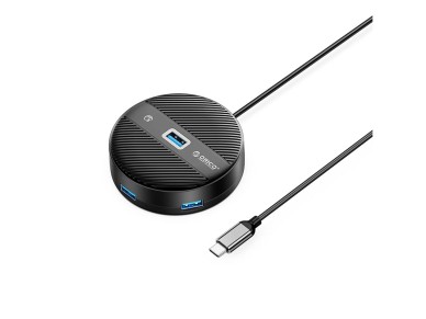 ORICO YS1-C2 4-port USB hub 1x USB-A 3.0 3x USB-A 2.0 0.3 m - black