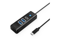 Orico PWC2U-C3 3-port USB hub 2x USB-A 3.0 1x USB-C 3.0 0.15 m - black