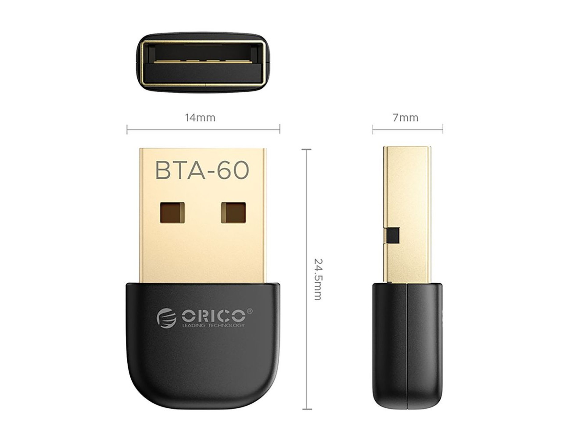 Orico BTA-60 Bluetooth 6.0 Adapter - Black