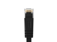 Cable de red Ethernet Orico PUG-C7B CAT7 de 10 Gbps RJ45, plano, 2 m - Negro Cable de red Ethernet Orico PUG-C7B CAT7 de 10 Gbps RJ45, plano, 2 m - Negro
