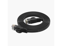 Cable de red Ethernet Orico PUG-C7B CAT7 de 10 Gbps RJ45, plano, 8 m - Negro Cable de red Ethernet Orico PUG-C7B CAT7 de 10 Gbps RJ45, plano, 8 m - Negro